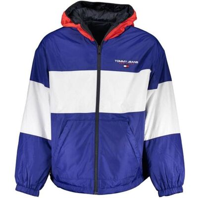 Tommy Hilfiger Herren, Leichte Jacken, Blue Polyester Men's Jacket, Blau, (S) Tommy Hilfiger Herren, Leichte Jacken, Blue Polyester Men's Jacket, Blau, (S)