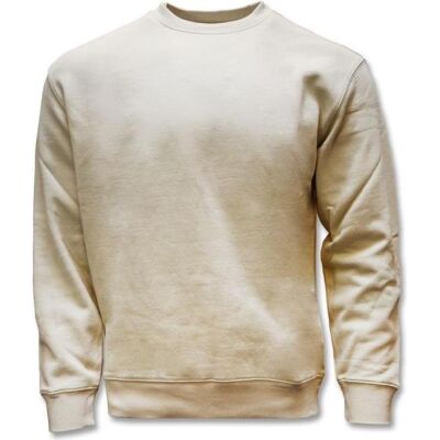 Taikan, Herren, Pullover, Men's Plain Crew Sweatshirt - 1306001.CRM, Braun, (L) Taikan, Herren, Pullover, Men's Plain Crew Sweatshirt - 1306001.CRM, Braun, (L)