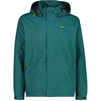 CMP Campagnolo, Herren, Regenjacken, Hoodie Button Rain, Türkis, (52, XL) CMP Campagnolo, Herren, Regenjacken, Hoodie Button Rain, Türkis, (52, XL)
