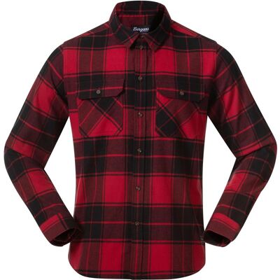 Bergans, Herren, Hemden, Nordmarka Flannel, Rot, (M) Bergans, Herren, Hemden, Nordmarka Flannel, Rot, (M)