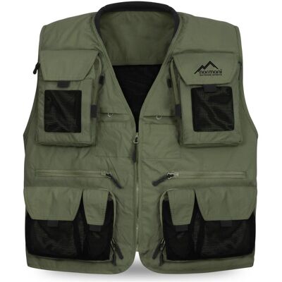 Normani, Herren, Westen, Herren Outdoor-Weste Kajikia, Grün, Schwarz, (S) Normani, Herren, Westen, Herren Outdoor-Weste Kajikia, Grün, Schwarz, (S)