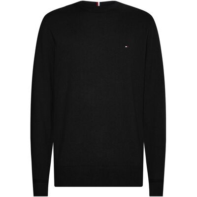 Tommy Hilfiger Herren, Pullover, Pima, Schwarz, (52, L) Tommy Hilfiger Herren, Pullover, Pima, Schwarz, (52, L)