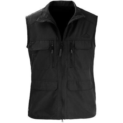 Normani, Herren, Westen, Herren Outdoor Weste Deer - 9737, Schwarz, (48, S) Normani, Herren, Westen, Herren Outdoor Weste Deer - 9737, Schwarz, (48, S)