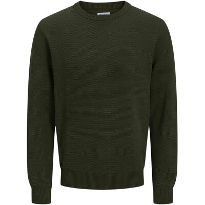 Jack & Jones, Herren, Pullover, Einfarbig Strickpullover Strickpullover, Grün, (XL) Jack & Jones, Herren, Pullover, Einfarbig Strickpullover Strickpullover, Grün, (XL)