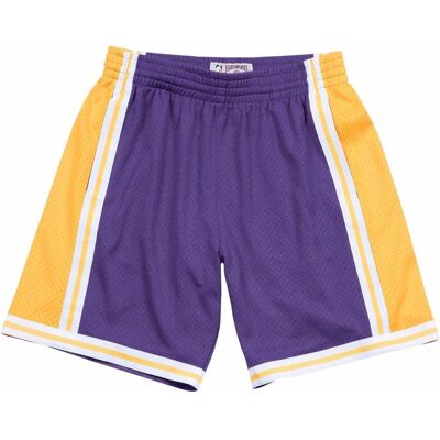 Mitchell & Ness, Herren, Shorts, NBA Los Angeles Lakers 198485 Swingman, Violett, (L) Mitchell & Ness, Herren, Shorts, NBA Los Angeles Lakers 198485 Swingman, Violett, (L)