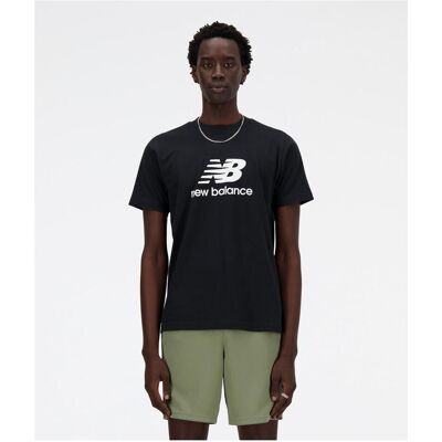 New Balance, Herren, Shirts, Stacked Logo T-Shirt, Schwarz, (L) New Balance, Herren, Shirts, Stacked Logo T-Shirt, Schwarz, (L)