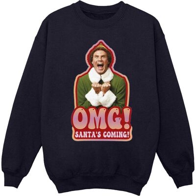 Elf, Herren, Pullover, Santa's Coming Sweatshirt, Blau, (XXL) Elf, Herren, Pullover, Santa's Coming Sweatshirt, Blau, (XXL)