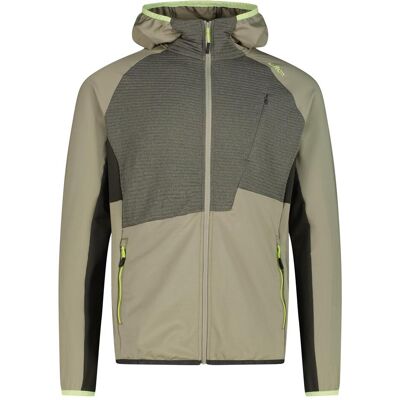 CMP Campagnolo, Herren, Outdoorjacken, Grid Tech Jacket Fix Hood (46, S), Grün, S, 46 CMP Campagnolo, Herren, Outdoorjacken, Grid Tech Jacket Fix Hood (46, S), Grün, S, 46