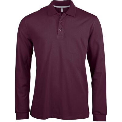 Kariban, Herren, Shirts, Langärmeliges Polo-Shirt, Rot, Grau, (L) Kariban, Herren, Shirts, Langärmeliges Polo-Shirt, Rot, Grau, (L)