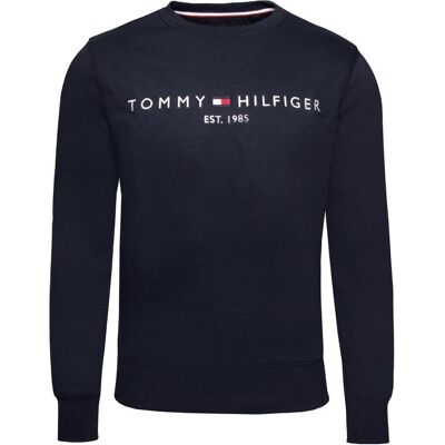 Tommy Hilfiger Herren, Pullover, Tommy Logo - 42816, Blau, (M) Tommy Hilfiger Herren, Pullover, Tommy Logo - 42816, Blau, (M)
