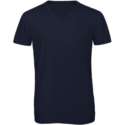 B&C, Herren, Shirts, T-Shirt aus einem Mischgewebe aus drei Materialien, Blau, (S) B&C, Herren, Shirts, T-Shirt aus einem Mischgewebe aus drei Materialien, Blau, (S)