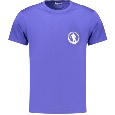 Bikkembergs, Herren, Shirts, Blue Cotton Men's T-Shirt, Blau, (S) Bikkembergs, Herren, Shirts, Blue Cotton Men's T-Shirt, Blau, (S)