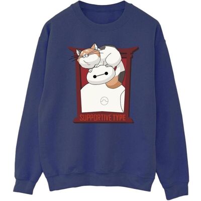 Disney Herren, Pullover, Big Hero 6 Baymax Frame Support Sweatshirt, Blau, (S) Disney Herren, Pullover, Big Hero 6 Baymax Frame Support Sweatshirt, Blau, (S)