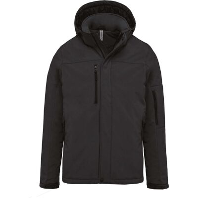 Kariban, Herren, Winterjacken, Softshell doublée capuche, Grau, (3XL) Kariban, Herren, Winterjacken, Softshell doublée capuche, Grau, (3XL)