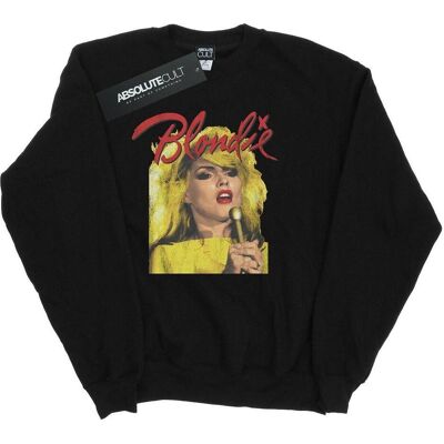 Blondie, Herren, Pullover, Singing With Mic Sweatshirt, Schwarz, (3XL) Blondie, Herren, Pullover, Singing With Mic Sweatshirt, Schwarz, (3XL)