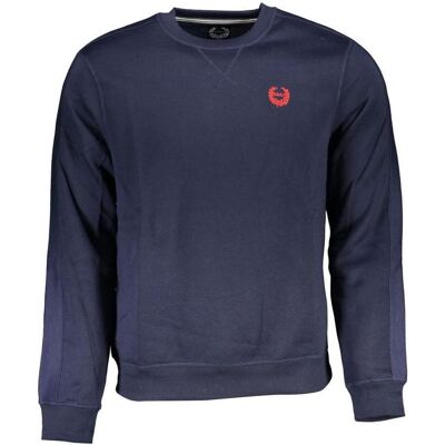 Gian Marco Venturi, Herren, Pullover, Gianmarco Venturi Baumwoll-Sweatshirt in Blau, Blau, (XL) Gian Marco Venturi, Herren, Pullover, Gianmarco Venturi Baumwoll-Sweatshirt in Blau, Blau, (XL)
