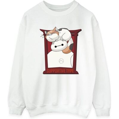 Disney Herren, Pullover, Big Hero 6 Baymax Frame Support Sweatshirt, Weiss, (M) Disney Herren, Pullover, Big Hero 6 Baymax Frame Support Sweatshirt, Weiss, (M)