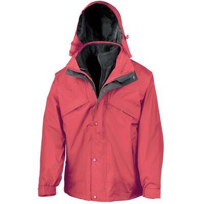 Regatta, Herren, Regenjacken, 3 En 1 Zip & Clic, Rot, Schwarz, (S) Regatta, Herren, Regenjacken, 3 En 1 Zip & Clic, Rot, Schwarz, (S)