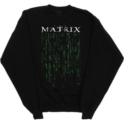 The Matrix, Herren, Pullover, Green Code Sweatshirt, Schwarz, (S) The Matrix, Herren, Pullover, Green Code Sweatshirt, Schwarz, (S)