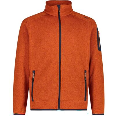 CMP Campagnolo, Herren, Outdoorjacken, Strick Fleece (5XL), Orange, 5XL CMP Campagnolo, Herren, Outdoorjacken, Strick Fleece (5XL), Orange, 5XL