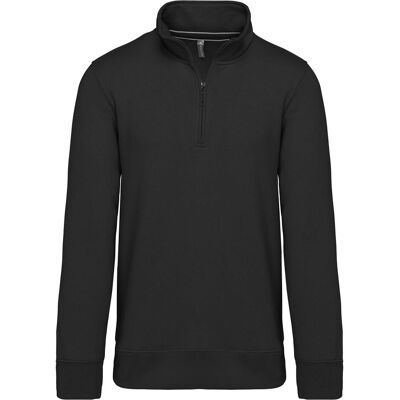 Kariban, Herren, Pullover, Col Zippé, Schwarz, (XXL) Kariban, Herren, Pullover, Col Zippé, Schwarz, (XXL)