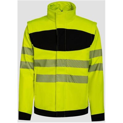 Korntex, Herren, Outdoorjacken, Softshell-Jacke (5XL), Gelb, Schwarz, Mehrfarbig, 5XL Korntex, Herren, Outdoorjacken, Softshell-Jacke (5XL), Gelb, Schwarz, Mehrfarbig, 5XL