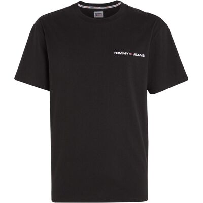 Tommy Jeans, Herren, Shirts, Linear, Schwarz, (M) Tommy Jeans, Herren, Shirts, Linear, Schwarz, (M)