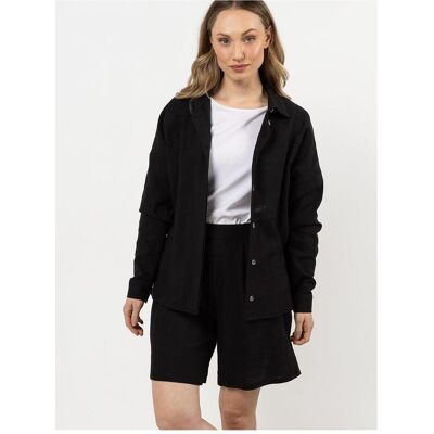Awama, Hemden, Langarm Hemd, Schwarz, (XL) Awama, Hemden, Langarm Hemd, Schwarz, (XL)