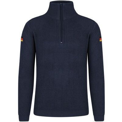 Normani, Herren, Pullover, Herren Troyer-Pullover Höntrup - 9855, Blau, (52, L) Normani, Herren, Pullover, Herren Troyer-Pullover Höntrup - 9855, Blau, (52, L)