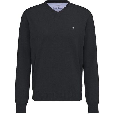 Fynch-Hatton, Herren, Pullover, V-Neck Sweater charcoal, Grau, (XL) Fynch-Hatton, Herren, Pullover, V-Neck Sweater charcoal, Grau, (XL)