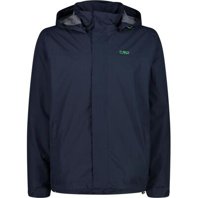 CMP Campagnolo, Herren, Regenjacken, Hoodie Button Rain, Blau, (3XL, 56) CMP Campagnolo, Herren, Regenjacken, Hoodie Button Rain, Blau, (3XL, 56)
