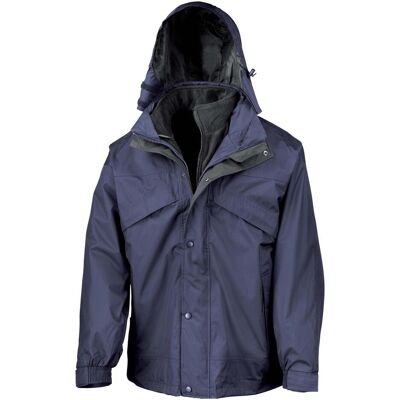 Regatta, Herren, Regenjacken, 3 En 1 Zip & Clic, Blau, Schwarz, (L) Regatta, Herren, Regenjacken, 3 En 1 Zip & Clic, Blau, Schwarz, (L)