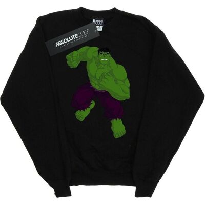 Marvel, Herren, Pullover, Hulk Pose Sweatshirt, Schwarz, (S) Marvel, Herren, Pullover, Hulk Pose Sweatshirt, Schwarz, (S)