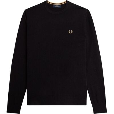 Fred Perry, Herren, Pullover, Pullover, Schwarz, (L) Fred Perry, Herren, Pullover, Pullover, Schwarz, (L)