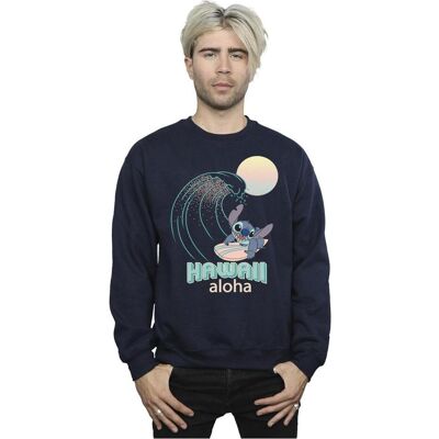 Disney Herren, Pullover, Lilo And Stitch Hawaii Sweatshirt, Blau, (M) Disney Herren, Pullover, Lilo And Stitch Hawaii Sweatshirt, Blau, (M)