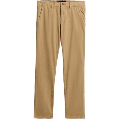 Superdry, Herren, Hosen, International Chinohose, Braun, Beige, (W32/L32) Superdry, Herren, Hosen, International Chinohose, Braun, Beige, (W32/L32)