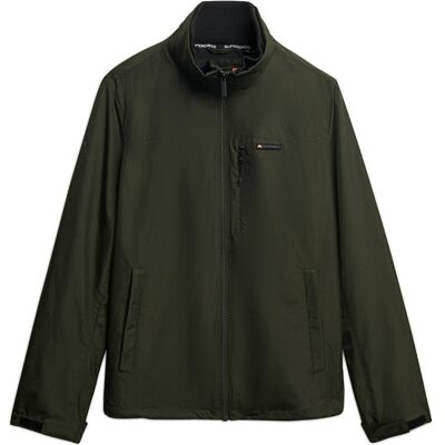 Superdry, Herren, Outdoorjacken, Windjacke ohne Kapuze mit Logo (XL), Grün, XL Superdry, Herren, Outdoorjacken, Windjacke ohne Kapuze mit Logo (XL), Grün, XL