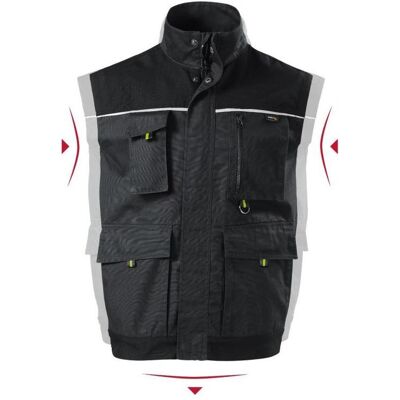 Rimeck, Herren, Westen, Ranger M MLI-W5494 ebony gray vest, Grau, Silber, (60, 62) Rimeck, Herren, Westen, Ranger M MLI-W5494 ebony gray vest, Grau, Silber, (60, 62)