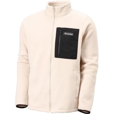 Columbia, Herren, Outdoorjacken, Jasper Ridge Pebbled Full Zip Fleece (XL), Weiss, Schwarz, Beige, XL Columbia, Herren, Outdoorjacken, Jasper Ridge Pebbled Full Zip Fleece (XL), Weiss, Schwarz, Beige, XL