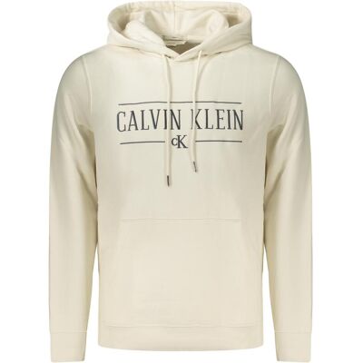 Calvin Klein Jeans, Herren, Pullover, Ls 350fleece Eu Varsity Serif Ho, Weiss, (L) Calvin Klein Jeans, Herren, Pullover, Ls 350fleece Eu Varsity Serif Ho, Weiss, (L)