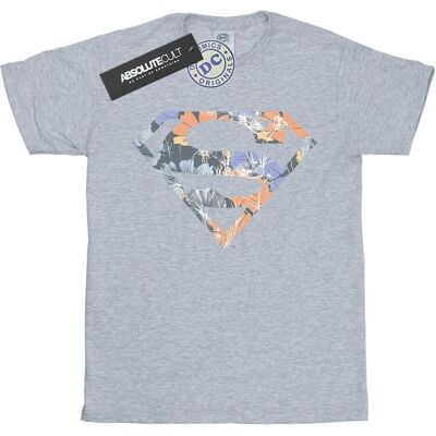 Dc Comics, Herren, Shirts, Superman Floral Logo 2 TShirt, Grau, (XXL) Dc Comics, Herren, Shirts, Superman Floral Logo 2 TShirt, Grau, (XXL)