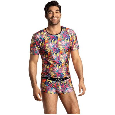 Anais, Herren, Shirts, Herren - Comics T-Shirt S, Mehrfarbig, (S) Anais, Herren, Shirts, Herren - Comics T-Shirt S, Mehrfarbig, (S)