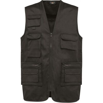 Kariban, Damen, Westen, Gefütterte Polycotton-Multitaschen-Weste, Grau, (5XL) Kariban, Damen, Westen, Gefütterte Polycotton-Multitaschen-Weste, Grau, (5XL)