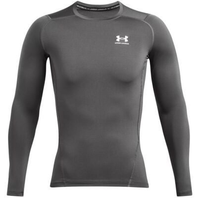 Under Armour, Herren, Sportshirt, HG Comp Longlseeve T-Shirt (XXL), Grau Under Armour, Herren, Sportshirt, HG Comp Longlseeve T-Shirt (XXL), Grau