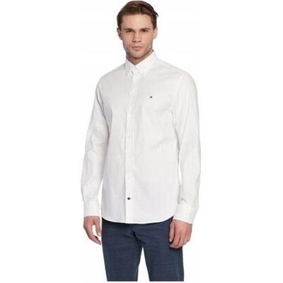 Tommy Hilfiger Herren, Hemden, cl Flex Oxf Rf Shirt, Weiss, (42) Tommy Hilfiger Herren, Hemden, cl Flex Oxf Rf Shirt, Weiss, (42)