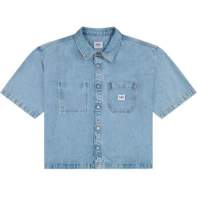 Lee, Herren, Hemden, Kurzarmhemd Shortsleeve Workwear, Blau, (M) Lee, Herren, Hemden, Kurzarmhemd Shortsleeve Workwear, Blau, (M)