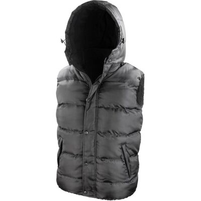 Result Clothing, Herren, Westen, Nova Lux Hooded Gilet, Schwarz, (M) Result Clothing, Herren, Westen, Nova Lux Hooded Gilet, Schwarz, (M)