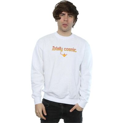 Disney Herren, Pullover, Aladdin Totally Cosmic Sweatshirt, Weiss, (M) Disney Herren, Pullover, Aladdin Totally Cosmic Sweatshirt, Weiss, (M)