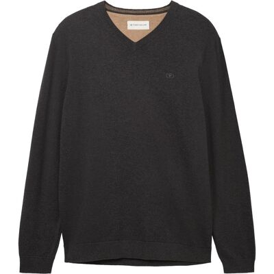Tom Tailor, Herren, Pullover, Pullover, Grau, (L) Tom Tailor, Herren, Pullover, Pullover, Grau, (L)