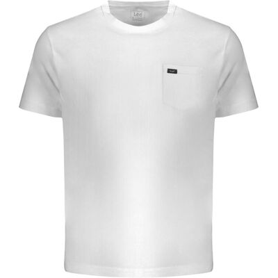 Lee, Herren, Shirts, Herren-Kurzarm-T-Shirt Weiss, Weiss Lee, Herren, Shirts, Herren-Kurzarm-T-Shirt Weiss, Weiss